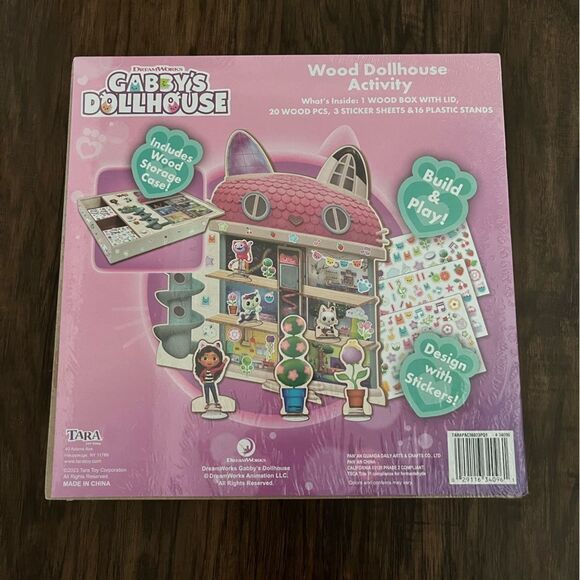 Gabby dollhouse wooden dollhouse activity set - new - Picture 2 of 2